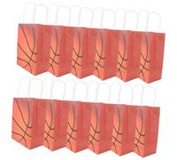 SECFOU 12pièces Papier Motif Ballon De Sport Pour Anniversaires Fêtes Et De Stockage Pour Bonbons Et Petits Jouets