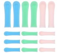 SECFOU 15 pièces Lot de Embouts Cuillère Oreille Silicone Souple Manchons Remplaçables pour Nettoyeur Oreille Protection Douce et Compatible pour Enlever Cérumen Adultes et Garçon Fille