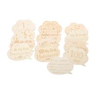 SECFOU 1ensemble Cartes De Croissance Né Cartes Mémoriales De Naissance De Disques Gravés Accessoires Photo Suivi Mensuel De Croissance