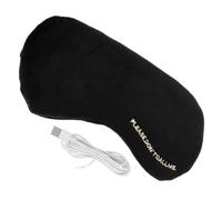 SECFOU 1ensemble Masque De Sommeil Chauffant Usb Pour Yeux Ajustable Doux Masque De Vapeur Apaisant Pour Yeux Fatigués Avec Broderie Pour Confort Optimal