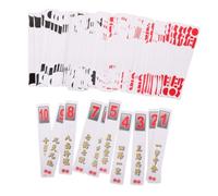 SECFOU 2 Ensembles Jeu de Cartes Traditionnel Chinois Améliore la Stabilité de Distribution 27 Cartes en Papier Coins Arrondis et Grand Format Voyages Jeux Communautaires