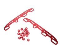 SECFOU 2 Ensembles Lames de Patins de Hockey sur Glace Lames de Patins à Glace Acier Inoxydable et Alliage D'aluminium Rouge 290mm Grosse Taille pour Roller Skates et Ice Skates