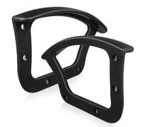 SECFOU 2 pièces Accessoires pour Chaise de Bureau Anneaux de Bras Plastique Remplacement pour Accoudoirs de Fauteuil Rotatif