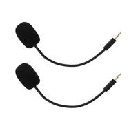 SECFOU 2 Pièces Casque de Jeu Noir Microphone, Professionnelle du Bruit, Effet Stéréo Surround, Coussin en Éponge, pour Sessions de Jeu PC Marathon et Compétitives