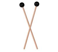 SECFOU 2 pièces Maillets de Tambour Éthérés Bois et Caoutchouc Compact et Portable Accessoires Percussion pour Musiciens Concert et Voyage Lot