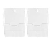 SECFOU 2 pièces Support de Cuillère pour Machine à Glaçons Acrylique Transparent Organiseur Mural pour Cuillères à Glace Rangement Gain de Place pour Accessoires de Fabrique à Glacons