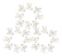 SECFOU 24pièces Pinces à Papier Métal Abeille Or et Petites Agrafes Décoratives pour Bureau et Maison Clips Multifonctions pour Documents et Notes