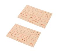 SECFOU 2feuilles Lot de Autocollants pour Clavier Anglais Ordinateur Et Portable Facile à Utiliser