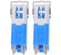 SECFOU 2pcs Aiguilles de Tourne-disque Compatibles pour Phonographe Vinyle, en Pierre Précieuse et Plastique Bleu, Performance Fiable pour Passionnés de Vinyle