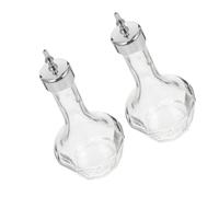 SECFOU 2pièces Bouteille à Bitters Verre Lot pour Barman Distributeur Précis Goutte à Goutte Accessoires Bar et Cocktails Maison Contrôle Anti-gaspillage et Anti-fuite