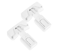 SECFOU 2pièces Verrou De Réfrigérateur Auto-adhésif Lot De Sécurisation Des Portes Pour Animaux Installation Facile Design Discret Renforcée Pour Armoire Et Congélateur