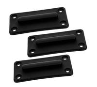 SECFOU 3 Pièces Récepteur de Ceinture Rétractable en Abs Noir Installation Facile et Stabilité pour Barrières de Contrôle des Foules en Environnement de Gestion Immobilière