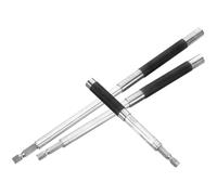 SECFOU 3pcs Rallonge de Tournevis Magnétique en Acier Renforcé Tige Hexagonale, Maintien Magnétique et Changement Rapide, Accessoire pour Perceuse Flexible