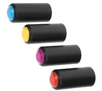 SECFOU 4 pièces Cache-batterie Micro sans Fil à Vis Plastique Remplacement pour Accessoires Micro Colorés Rouge Jaune Bleu