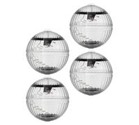 SECFOU 4 Pièces Lampe Solaire Flottante pour Piscine en Plastique, Boule Lumineuse Étanche à Changement de Couleur, en Énergie, pour Appartement et Jardin