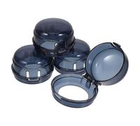 SECFOU 4 pièces Protections Boutons Gazinière Couvercles Sécurisés Antidérapants Pour Garçon Fille Protection Boutons Réchaud Gaz Cuisinière Noir Facile à Installer