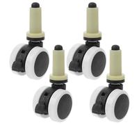 SECFOU 4 Roulettes Universelles pour Chaise Haute Bébé Roues Pivotantes Robustes en Plastique Accessoires Compatibles Plupart des Chaises Hautes Kit 4 Pièces pour Couleur Aléatoire