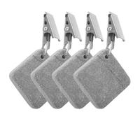 SECFOU 4pcs Pinces à Nappe en Pierre avec Clip en Fer, Poids de Nappe Compacts et Anti-Vent, Faciles à Utiliser pour Pique-niques et Maison