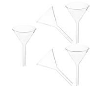 SECFOU 5 pièces Entonnoir Triangulaire Verre Lot de Résistant Haute Température pour Chimie Analytique Liquide et Solide Réutilisable et Léger Usage Laboratoire