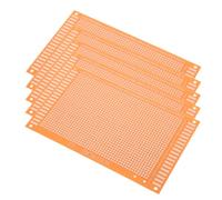 SECFOU 5 Pièces Plaque D’essai Électronique, Circuit Board Simple Face en Laiton, Perfboard à Pas de Trous, Vérification Rapide de Circuit, pour Montage Expérimental et Débogage