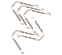 SECFOU 5 Pièces Support Anti-vibration en Métal pour Tubes Électroniques 6h30pi et El84 Structure à Ressort Clip Argenté pour Amplificateur Guitare et Équipement Audio