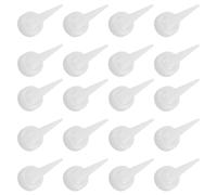 SECFOU 50 Pièces Bouchon de Rechange Blanc Embout Fin et Joint Robuste pour Bouteilles à Presser en Plastique pour Usage en Laboratoire ou Projets Artistiques DIY