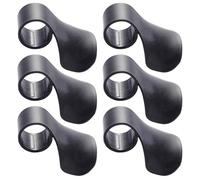 SECFOU 6pcs Repose-accélérateur en Abs Noir pour Moto, Assistance Professionnelle à L'accélérateur, Soulagement Charge Main, Support pour Cyclisme Longue Distance