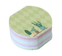 SECFOU 8 Pièces Set de Bloc-notes Autocollants à Motif Plantes Cactus Adhésifs Compactes pour Bureau École Mémo Portable
