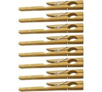 SECFOU 8 Pinces en Bambou pour Tubes à Essais de Laboratoire, Robustes et Fiables, Clips Marron Adaptés aux Expériences en Laboratoire Scientifique