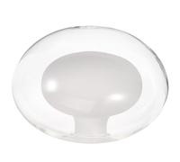SECFOU Abat-jour en Verre Plat pour Lampe G9, Protection Ampoule et Décoration Élégante, Style Simple et Sophistiqué pour Salon ou Plafond