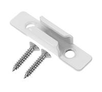 SECFOU Accessoire de Verrou Baie Coulissante en Alliage de Zinc pour Remplacement Facile Loquet Sécurisé et Gâche de Serrure pour Fenêtre Coulissante Blanche