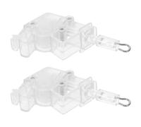 SECFOU Accessoire pour Stores à Rail en Pom, Tête de Commande Hexagonale Pratique et Facile à Retirer pour Lot de 2 Pièces Chambre ou Salon Moderne
