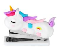 SECFOU Agrafeuse Mini Portable en Silicone et Acier Capacité Standard et Mécanisme Performant pour Bureaux et Étudiants