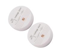 SECFOU Alarme de Fuite d'eau Abs 2pcs Détecteur Facile à Utiliser Résistant aux Dommages pour Maison et Salle de Bain Fiable et Précis