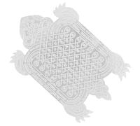 SECFOU Amulette Tortue en Métal Argenté Décorative et Amulette pour Coque de Téléphone ou Carte, Accessoire Unique et Stylé comme Présent