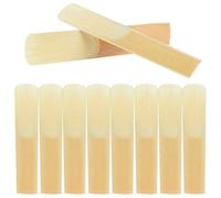 SECFOU Anches Traditionnelles Faciles à Installer Lot de 10 en Bambou Fabriquées à la Main pour Saxophone Soprano pour Musiciens Professionnels