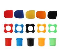SECFOU Anneau Anti-roulis pour Microphone en Éponge 15pcs Protection les Chocs et Pare-brise Micro pour Microphone sans Fil Couleur Aléatoire