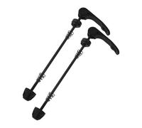 SECFOU Attache Rapide de Roue de Vélo Vtt et Route en Alliage Noir, Antivol Pratique et Sécurisé pour Équipement de Vélo en Extérieur