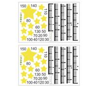 SECFOU Autocollants Muraux en Pvc Étoiles pour Mesurer la Taille des Garçon et Filles, Qualité D'image Fine, Ne S'efface Pas, pour Crèches et Chambres D'garçon et Filles