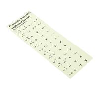 SECFOU Autocollants Papier Facile à Nettoyer Clavier Français Lumineux 1 Feuille Différentes Couleurs pour Clavier de Bureau pour