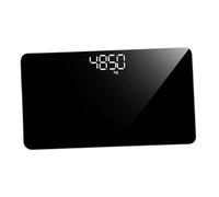 SECFOU Balance Numérique Mini Portable Rechargeable avec Surface Miroir Pèse Personne Précis Antidérapant et Résistant Aux Rayures Outil de Pesée Corps pour Voyage et Usage Domestique