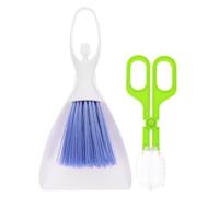 SECFOU Balayette Pelle Mini Portable en Abs Léger 3pcs Pince pour Terrarium, pour Hamster et Cochon d'Inde Nettoyage Facile et Rapide