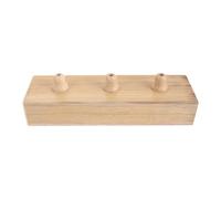 SECFOU Base de Résonance pour Diapason Design Rectangulaire à Deux Fentes Calibration Sonore Précise en Bois Marron pour Relaxation et Entraînement Auditif