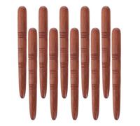 SECFOU Bâtons de Massage Portable en Bois Marron Lot de 10 Ergonomiques pour Relaxation Complète du Corps Bureau et Voyage pour Seniors