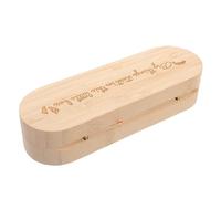 SECFOU Boîte à Souvenirs de Grossesse en Bois Naturel Herbe Pampa - Coffret Magnétique, Annonce Bébé, Cadeau Annonce Grossesse, Rangement Précieux pour Parents