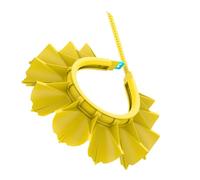 SECFOU Bonnet De Bain Garçon Fille Ajustable Étanche Pour Shampooing Des Yeux Oreilles Lors Du Bain Jaune