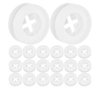 SECFOU Bouchons en Silicone Blanc pour Trou de Paille sur Couvercle, Lot de 30 Pièces, Faciles à Retirer et Anti-déversement, Adaptés pour Voyage et Usage Extérieur