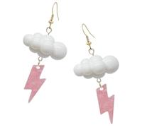 SECFOU Boucles D'oreilles Goutte D'orage Créatives en Acrylique, Légères Surface Lisse, Vacances D'été Rendez-
