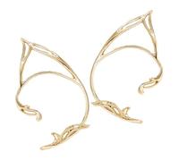 SECFOU Boucles Oreilles Géométriques Doré Cuff Elfique Léger et Élégant pour Femme Bijoux Fantaisie Raffinés et Confortables Cadeau