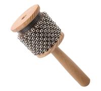 SECFOU Cabasa Portable en Bois 6 Cm, Instrument de Percussion pour Bébé, Musical Créatif pour Garçon et Filles, Cabasa pour Bébé, Percussion Latine Légère et Solide, Développement
